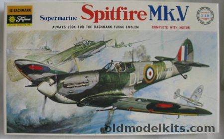 Fujimi 1/48 Supermarine Spitfire Mk.V A/B/C Motorized with Mabuchi Mini-Baby Motor - 303 Polish Sq - Commander John A. Kent Wing Leader at Northolt (Polish) - 'City of Bombay' Sq Normandy Invasion - FO G.W.H. Reynolds Spring 1942, 0765-250 plastic model kit